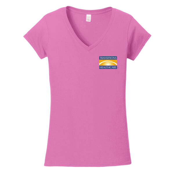 HO - Softstyle ® Ladies Fit V Neck T Shirt Thumbnail