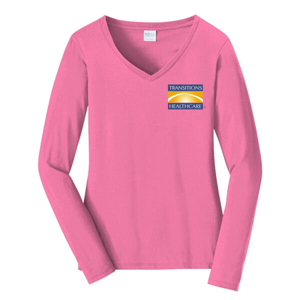 HO - Ladies Long Sleeve Fan Favorite V Neck Tee Thumbnail