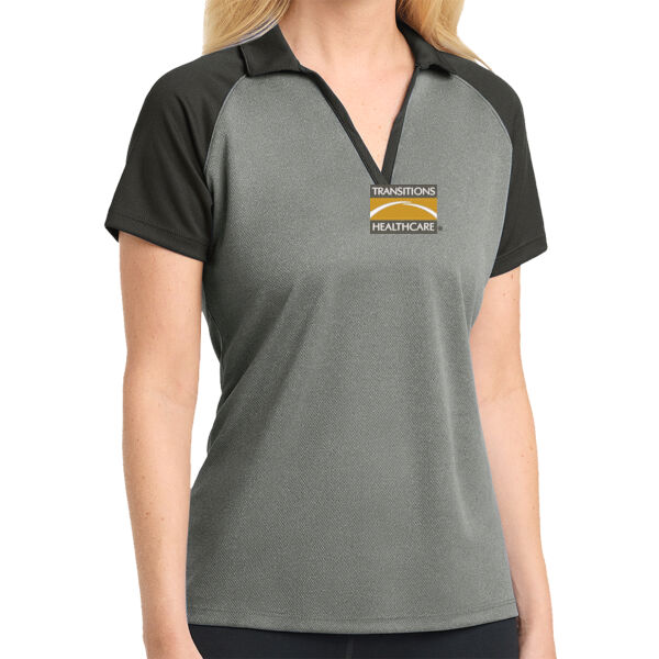 HO - Ladies PosiCharge ® RacerMesh ® Raglan Heather Block Polo Thumbnail