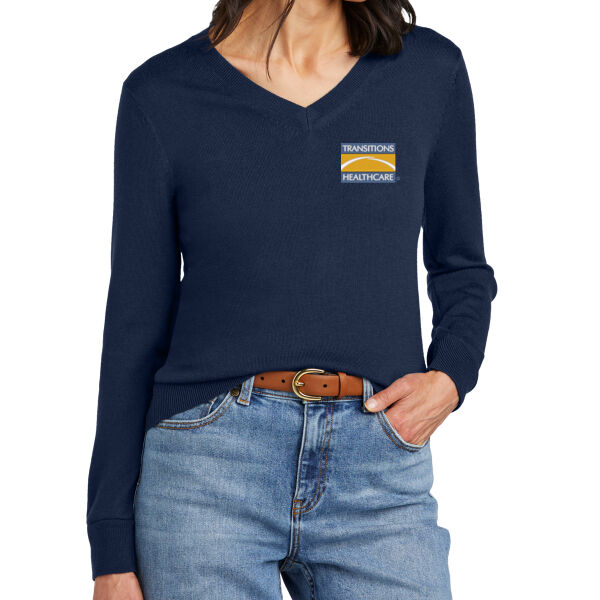 HO - Women's Washable Merino V Neck Sweater Thumbnail
