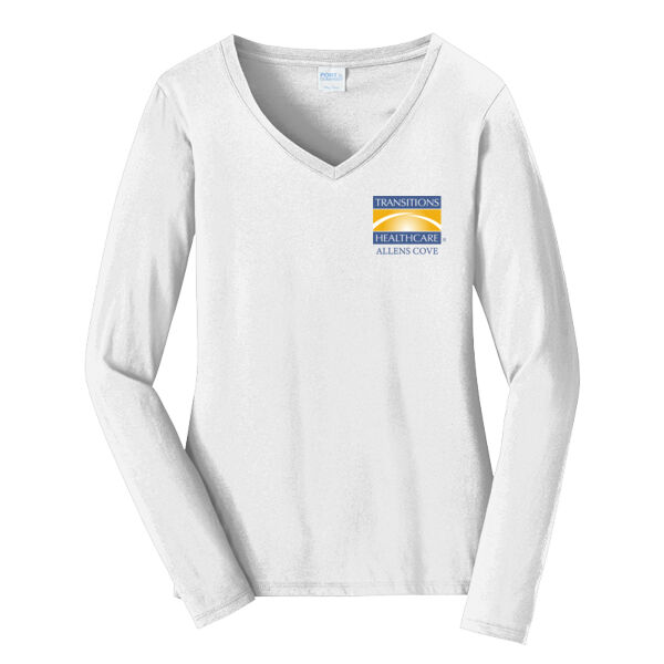 AC - Ladies Long Sleeve Fan Favorite V Neck Tee Thumbnail