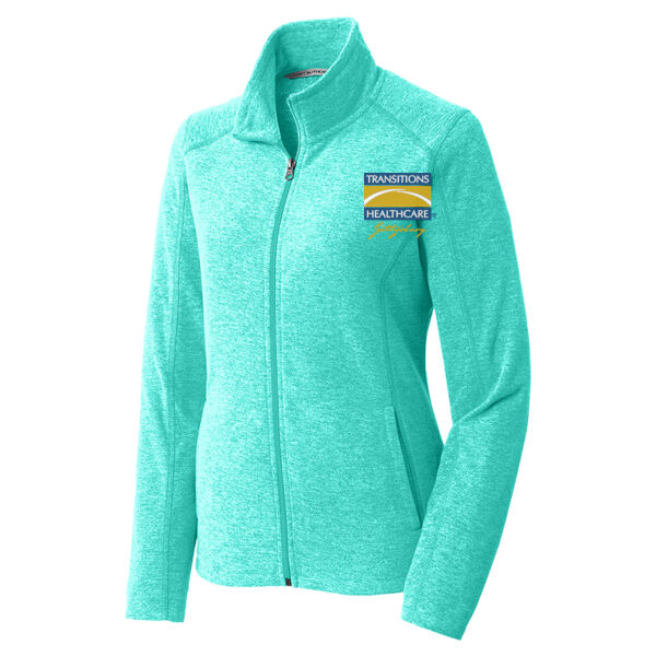 GT - Ladies Heather Microfleece Full Zip Jacket Thumbnail