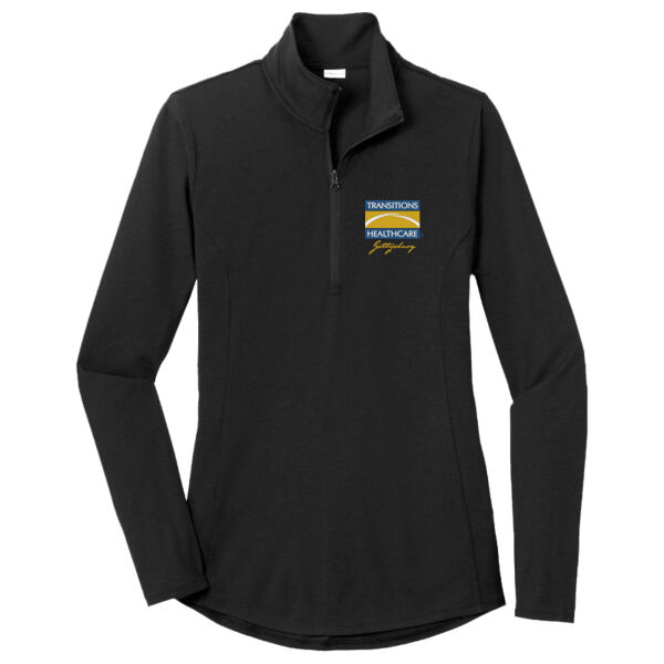 GT - Ladies PosiCharge ® Tri Blend Wicking 1/4 Zip Pullover Thumbnail