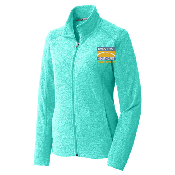 WP - Ladies Heather Microfleece Full Zip Jacket Thumbnail